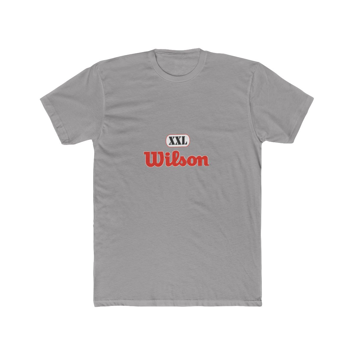 Black t-shirt with a white and red graphic that says "Property of XXL Wilson." - Official t-shirts merchandise