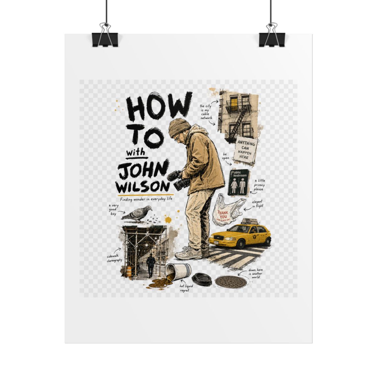 How To with John Wilson Poster - alternate angle 1, merchandise