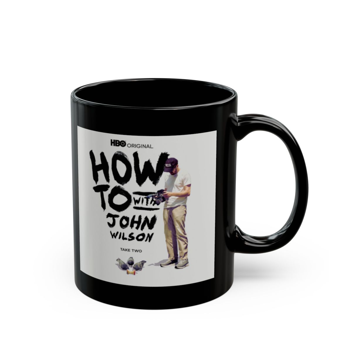 How To with John Wilson Black Mug - alternate angle 4, merchandise